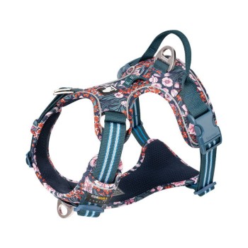 Szelki dla psa Truelove Blossom Premium granatowo-czerwone