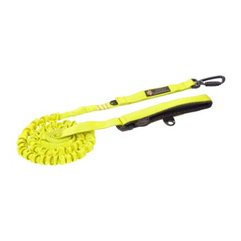 Smycz dla psa z amortyzatorem JoQu® Ultra Strong Runners neonowa żółta