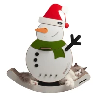 Świąteczny drapak dla kota z placem zabaw Snowman
