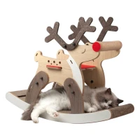 Świąteczny drapak dla kota legowisko Reindeer