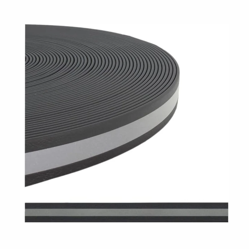 Smycz wodoodporna PCV dla psa 5 metrów czarna z odblaskiem