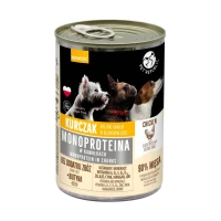  Monoproteinowa mokra karma puszka dla psa kurczak Pet Republic 400g