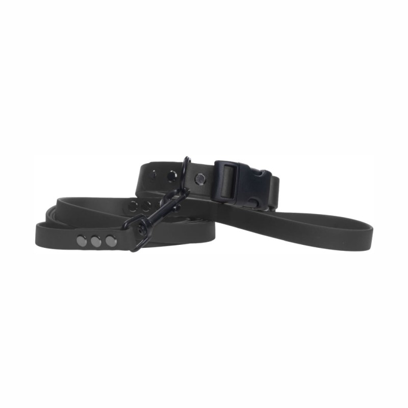 Obroża dla psa Biothane® 19 mm z klamrą czarna