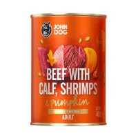  Karma mokra dla psa Wołowina z cielęciną, krewetkami i dynią Pumpkin Line 400g