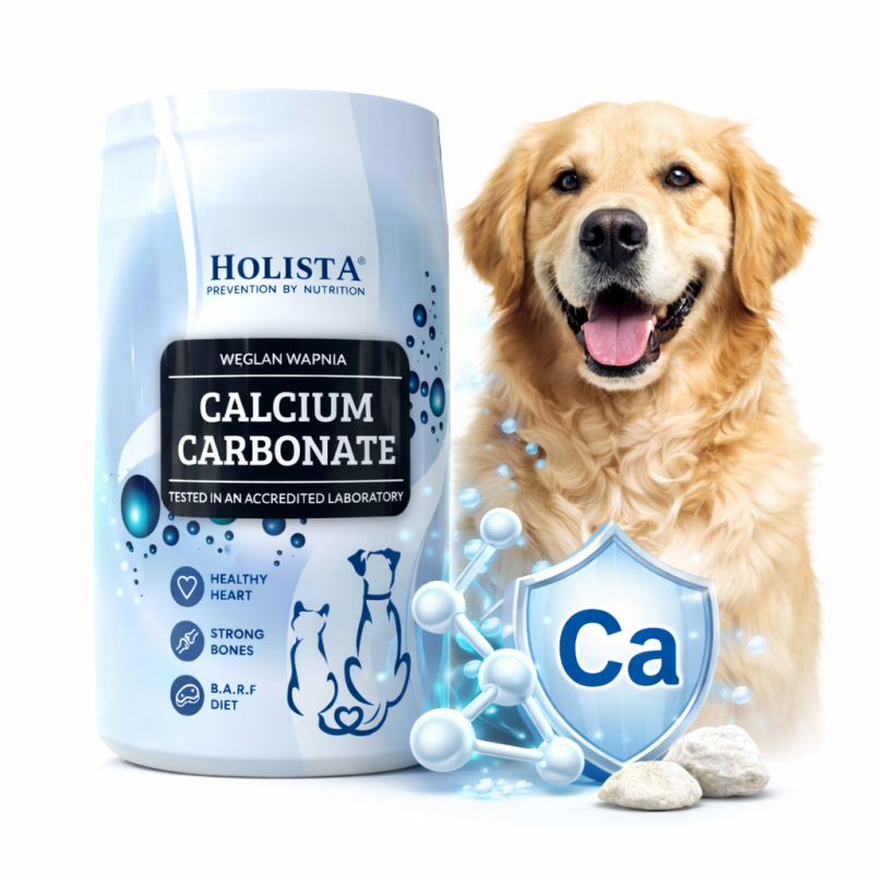 Calcium Carbonate (Węglan wapnia) Holista dla psa i kota 250g
