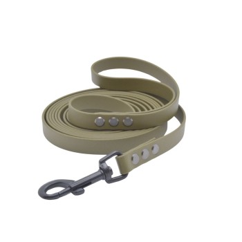 Smycz miejska dla średniego psa BioThane® military olive (16mm, 3m)  