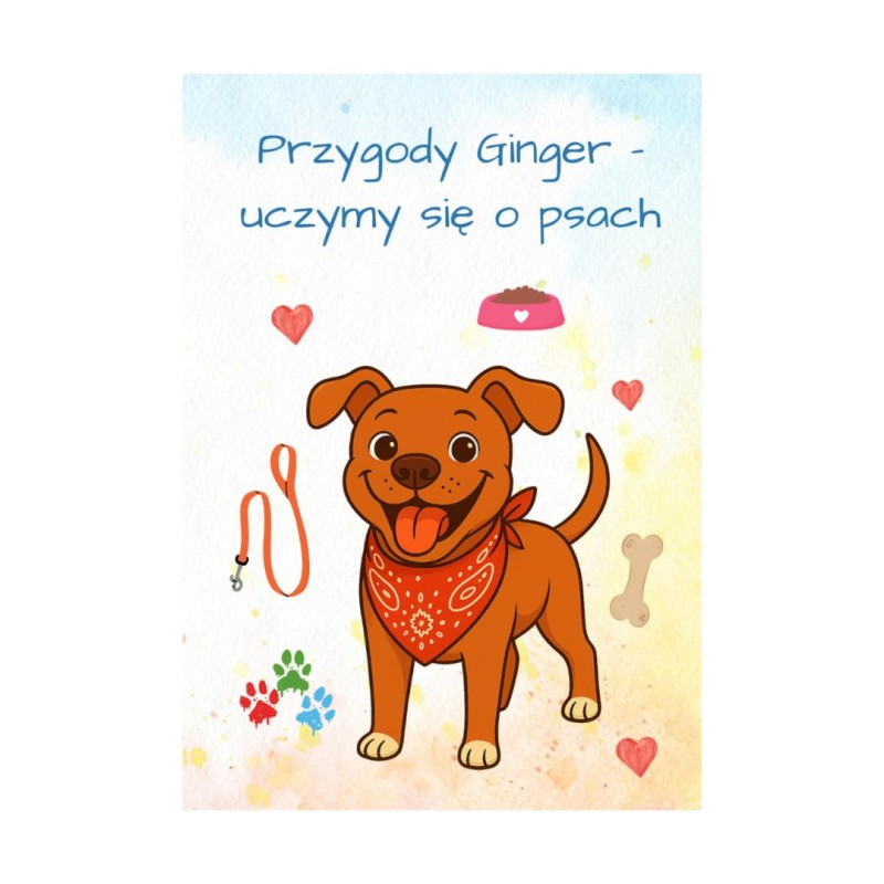 Książka dla dzieci Przygody Ginger - uczymy się o psach Dagmara Borucka