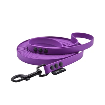 Smycz wodoodporna PCV dla psa 5 metrów fioletowa