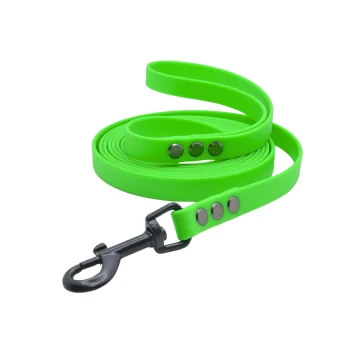 Smycz miejska dla średniego psa BioThane® neon green (16mm, 3m)  