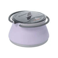 Miska turystyczna dla psa garnek na ogień 2w1 DAQQAB Outdoor Range liliowa
