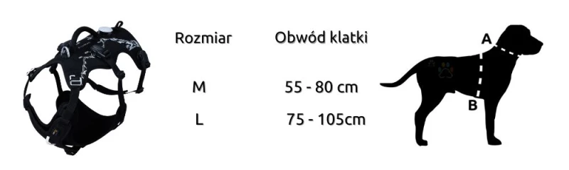 Szelki dla dużego psa DAQQAB Base Camp