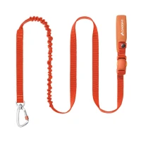 Długa smycz z amortyzatorem dla małego psa DAQQAB Outdoor Range pomarańczowa S