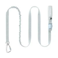 Długa smycz z amortyzatorem dla średniego psa DAQQAB Outdoor Range lodowy błękit M