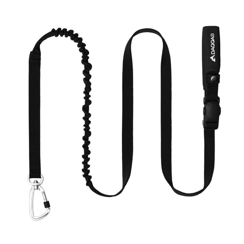 Smycz dla psa z amortyzacją DAQQAB Outdoor Range czarna L