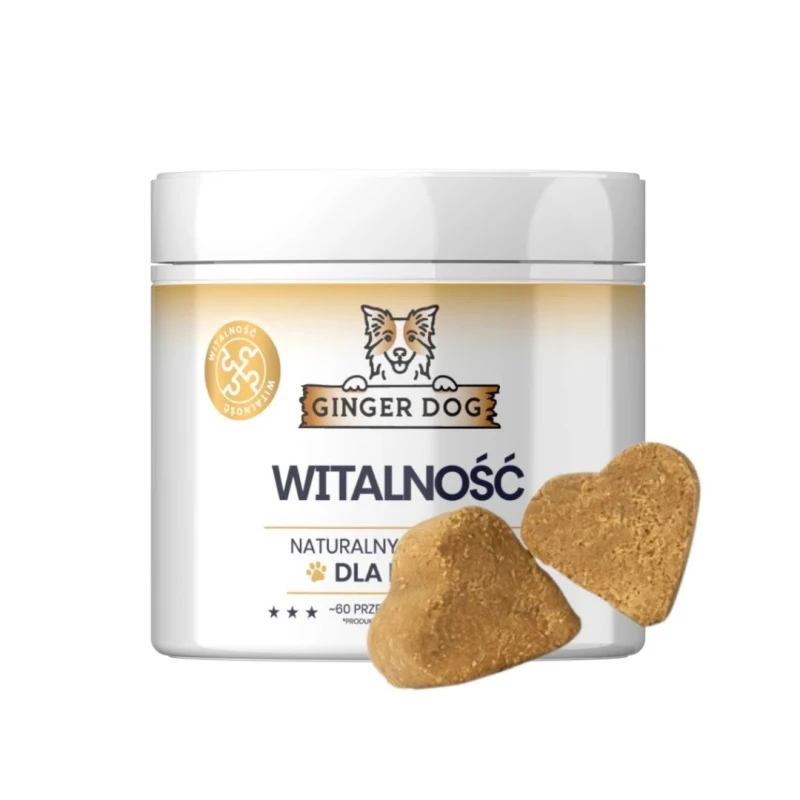 Naturalny suplement dla psa Ginger Dog - Witalność 180g