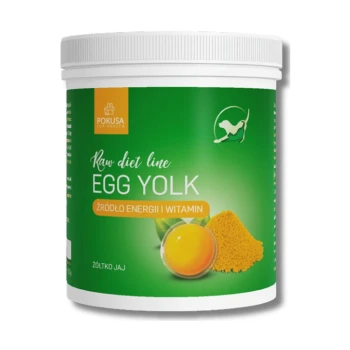 Żółtko jaja kurzego RawDietLine Pokusa 150g - Naturalny dodatek BARF dla psa i kota