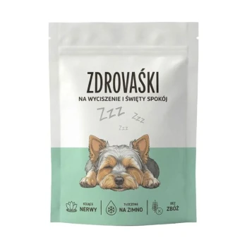 Próbka Zdrovaśki Na wyciszenie i święty spokój Pokusa 15g - Suplement na uspokojenie w smaczkach dla psa