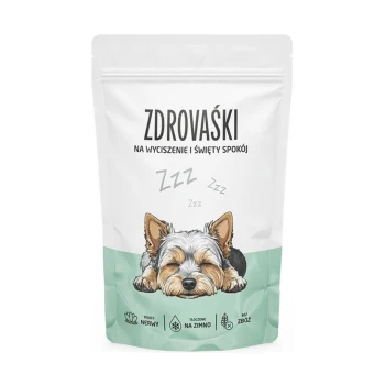 Zdrovaśki Na wyciszenie i święty spokój Pokusa 160g - Suplement na uspokojenie w smaczkach dla psa