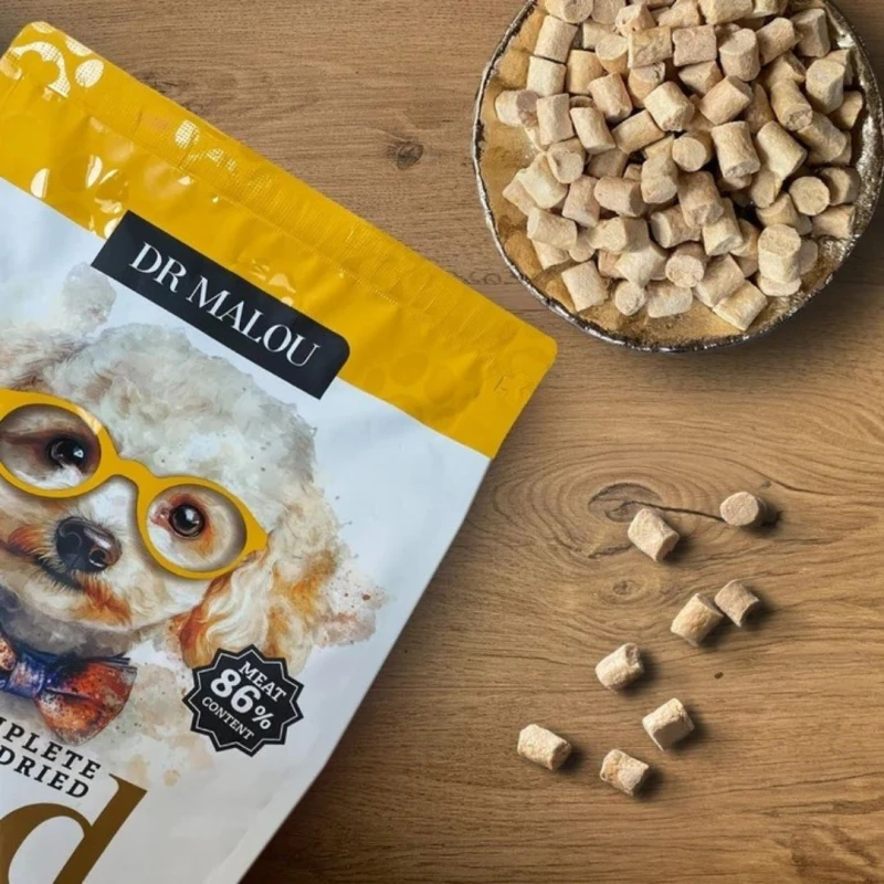 Liofilizowana karma dla psa Kurczak z Dynią Dr Malou 1kg