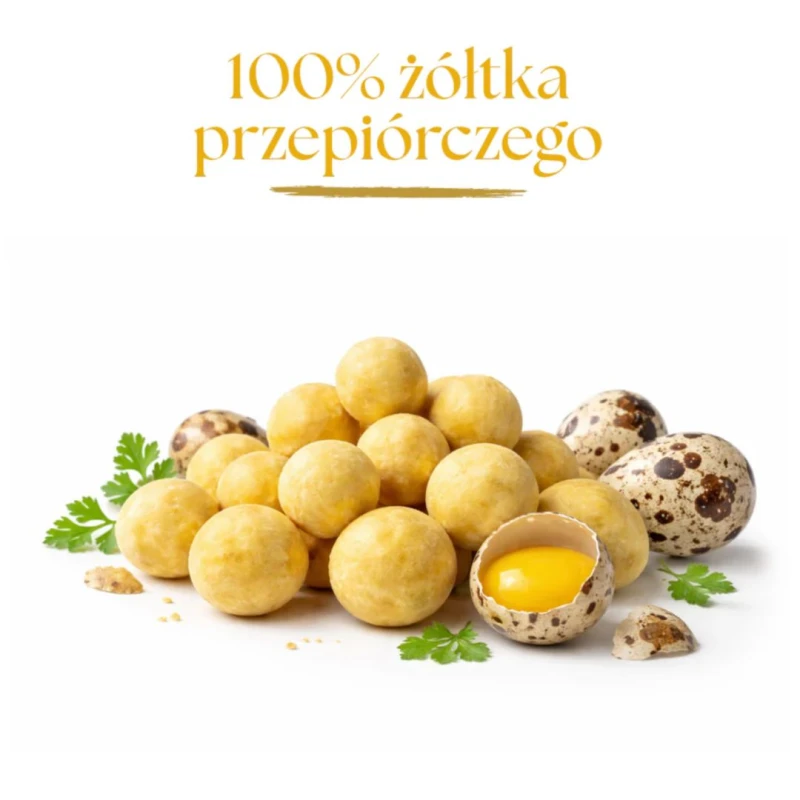 Liofilizowane Żółtko przepiórcze dla kota i psa 100g Dr Malou