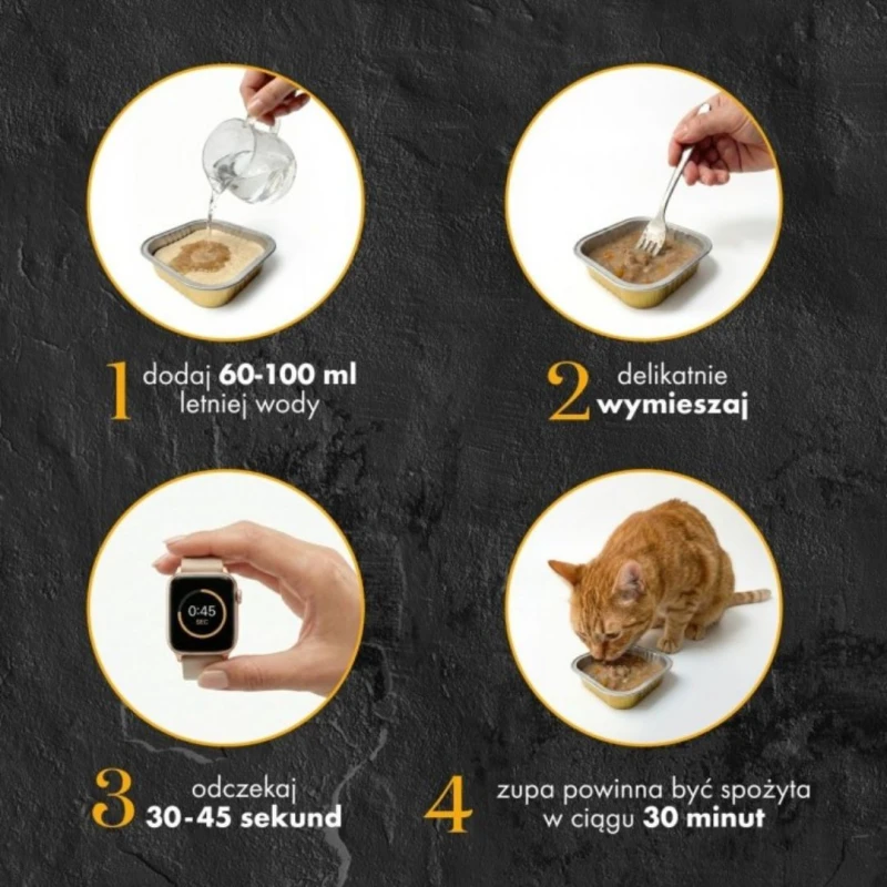 Zupka liofilizowana z kurczakiem z żurawiną dla kota urinary 12g Dr Malou