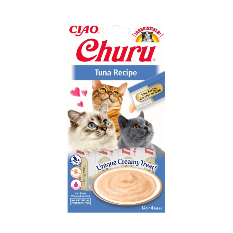 Kremowy przysmak dla kota Inaba Churu® o smaku tuńczyka 4x14g
