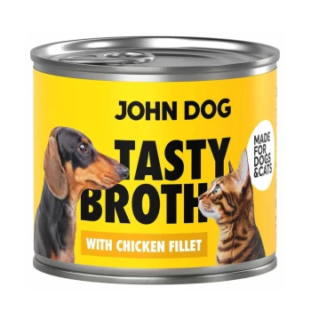 John Dog Tasty Broth zupa dla kota i psa z filetem z kurczaka 140g