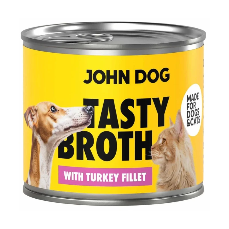 John Dog Tasty Broth zupa dla kota i psa z filetem z indyka 140g
