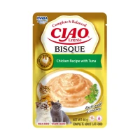 Mokra karma w sosie dla kota puree Kurczak z Tuńczykiem Inaba Ciao® Entrée Bisque 40g