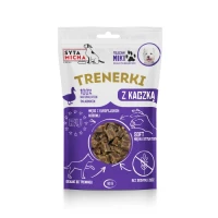 Naturalne smakołyki treningówki z kaczką dla psa 80g