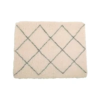 Dry Bed mata izolująca dla dużego psa 75x95 cm beżowe trójkąty