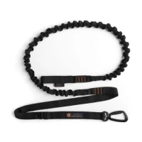 Lina dla psa z amortyzatorem JoQu® Canicross Rope Shock czarna