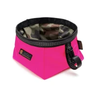 Miska turystyczna dla małego psa JoQu® Walk Bowl różowa