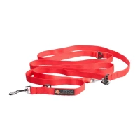 Smycz przepinana dla dużego psa JoQu® Classic 250 cm czerwona