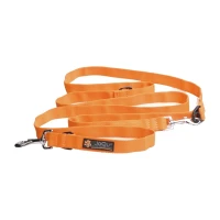 Smycz przepinana dla dużego psa JoQu® Classic 250 cm pomarańczowa