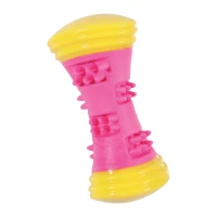 Piszcząca zabawka dla psa TPR SUNSET ciężarek 16 cm różowa