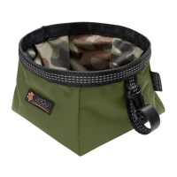 Miska turystyczna dla małego psa JoQu® Walk Bowl olive green