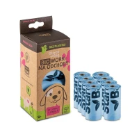 BIOworki na odchody STARCHBAG  niebieskie 120 szt  (8 rolek)
