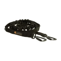 Lina dla psa z amortyzatorem JoQu® Canicross Rope Shock DUO czarna
