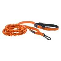 Smycz dla małego i średniego psa z amortyzatorem JoQu® Ultra Strong Runners pomarańczowa